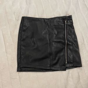Lulus Vegan Leather Mini Skirt